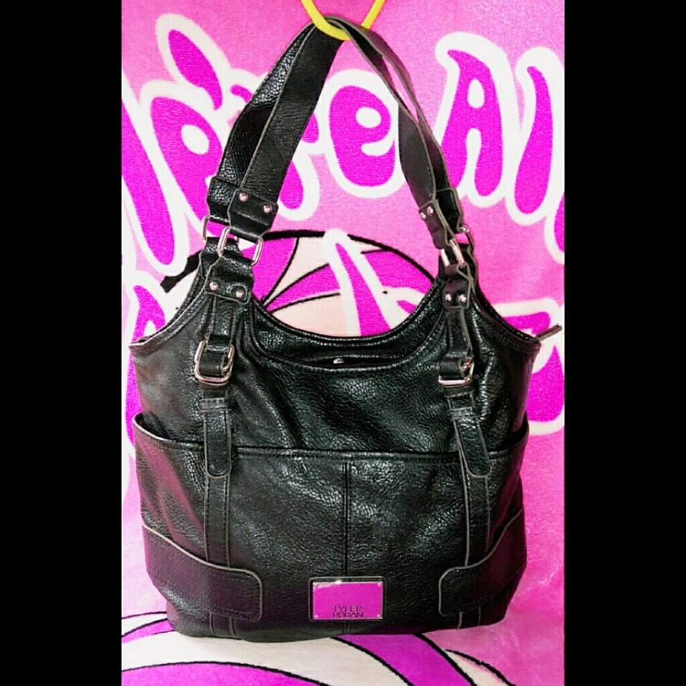 Tyler Rodan Black Leather Bag