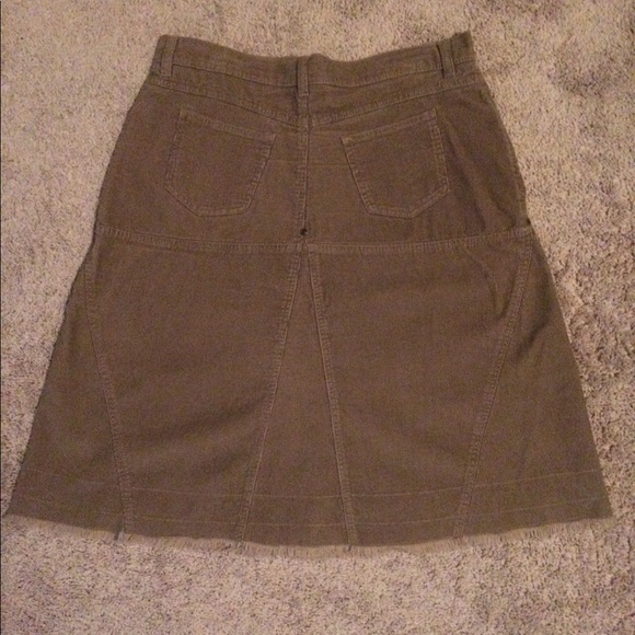 Corduroy Fringe Skirt - Picture 2 of 5