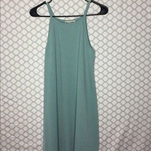 JADE COLORED MINI DRESS