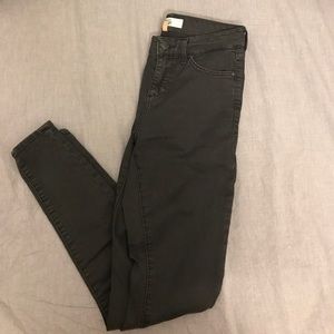 Topshop Deep Green Leigh Skinnies