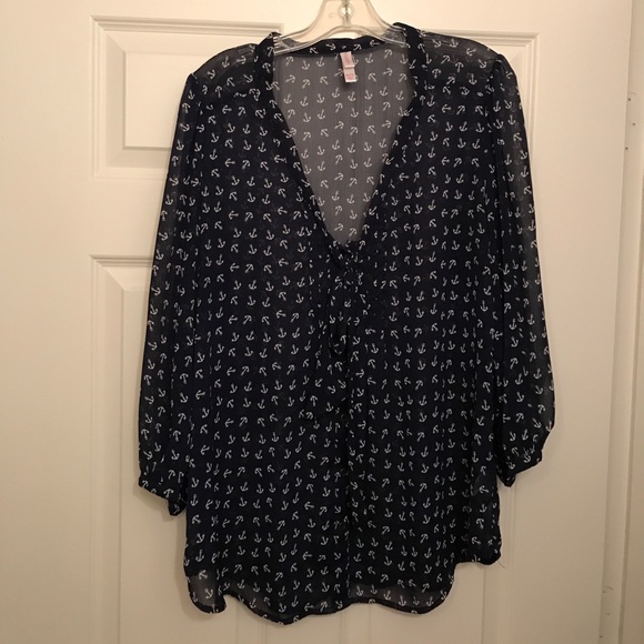 Xhilaration Tops - Xhilaration chiffon blouse XXL