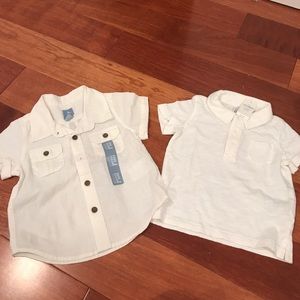 Two Gap White button downs! 12-18