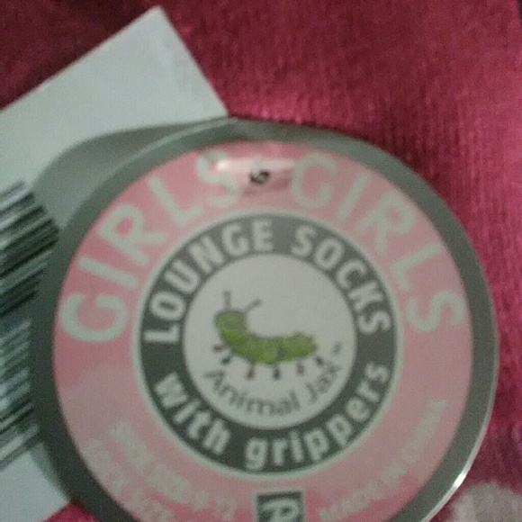 Girls lounge socks w/grippers - Picture 2 of 3