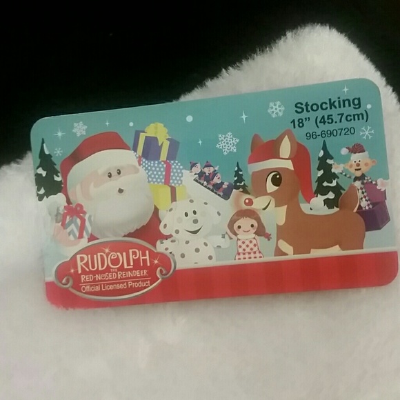 2 new Rudolph Christmas Stockings Full Size - Picture 2 of 3