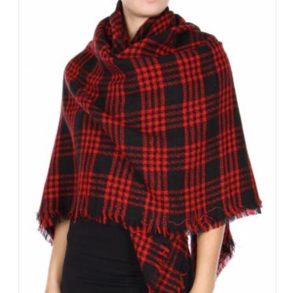 ❌SOLD OUT❌Plaid Blanket Scarf - Picture 2 of 7