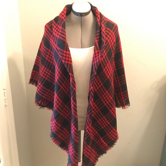❌SOLD OUT❌Plaid Blanket Scarf - Picture 5 of 7