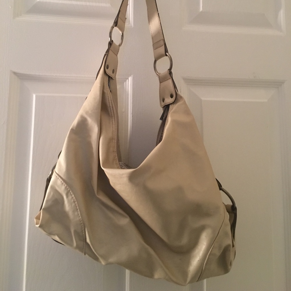 Cream shoulder purse