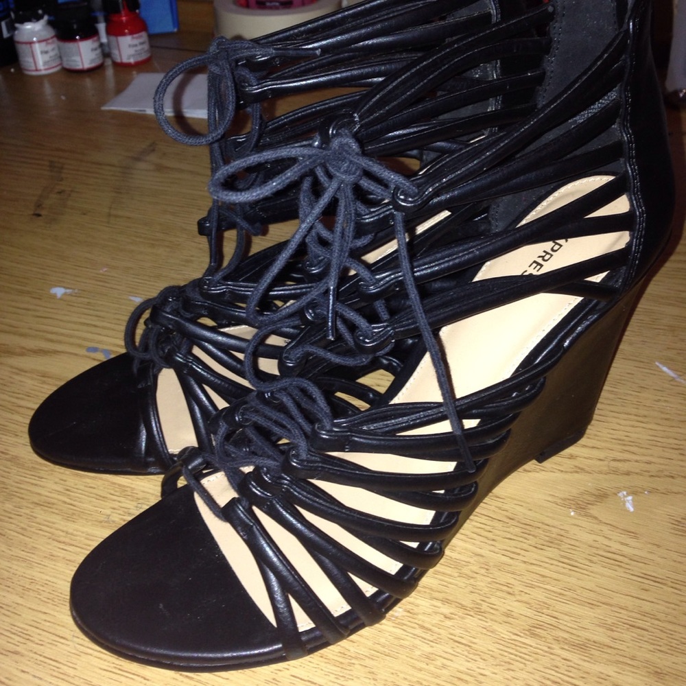 Brand New Lace Express Wedges