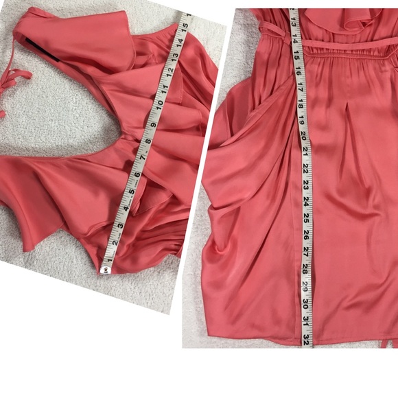 NAKED ZEBRA Coral Ruffle Dress Small - Picture 8 of 8