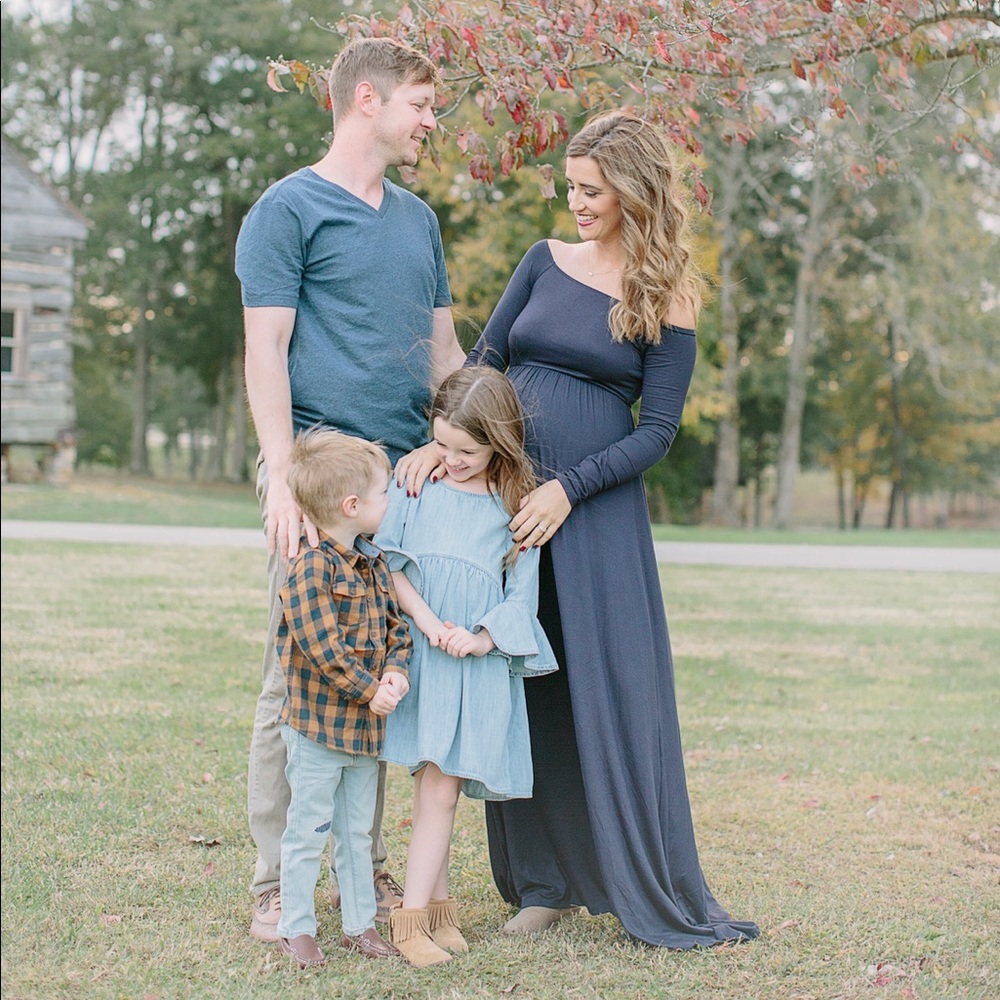 Navy PinkBlush Dress