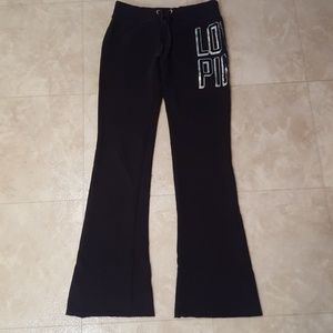 VS Pink Sweatpants XS Halo Foil Logo
