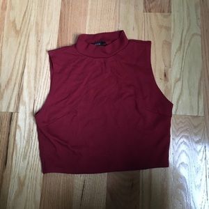 High neck crop top