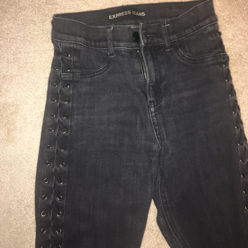 Express high rise jeans