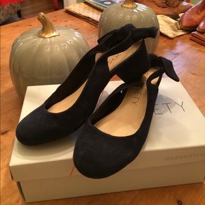 Navy blue sole society shoes
