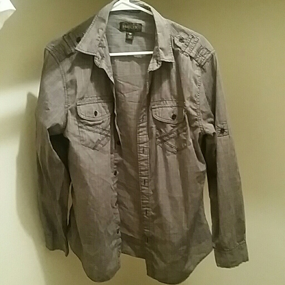Helix button up