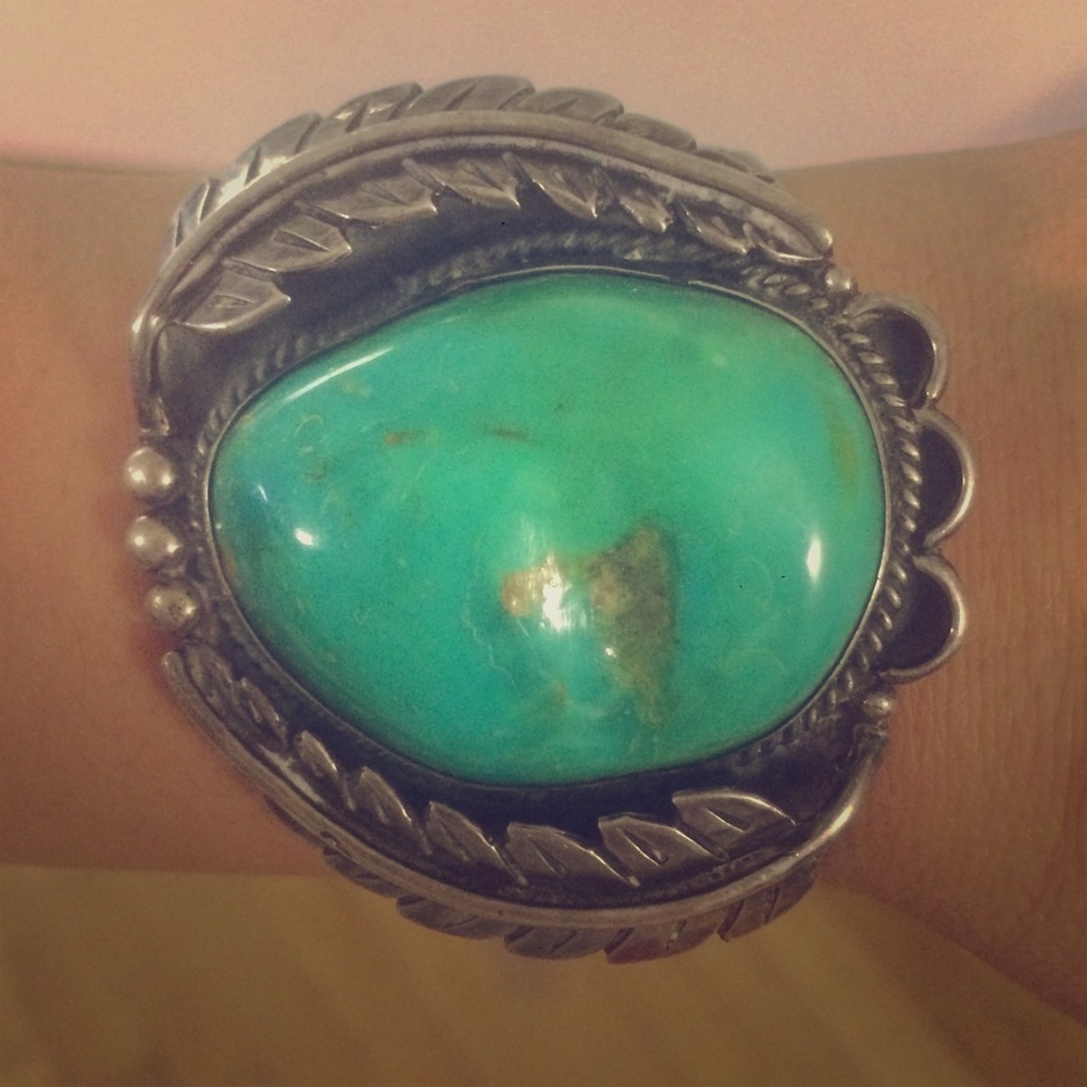 Turquoise silver bracelet
