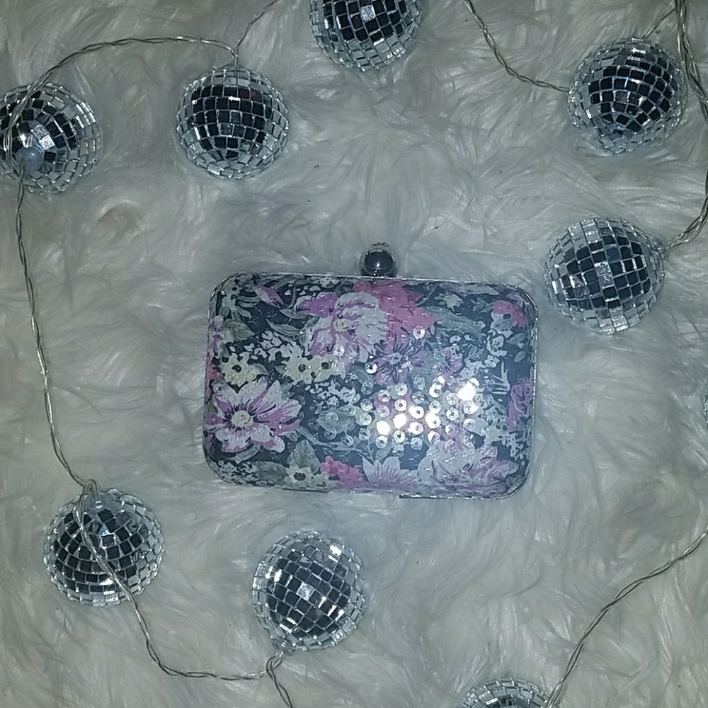 Floral Clutch with Straps. Used once