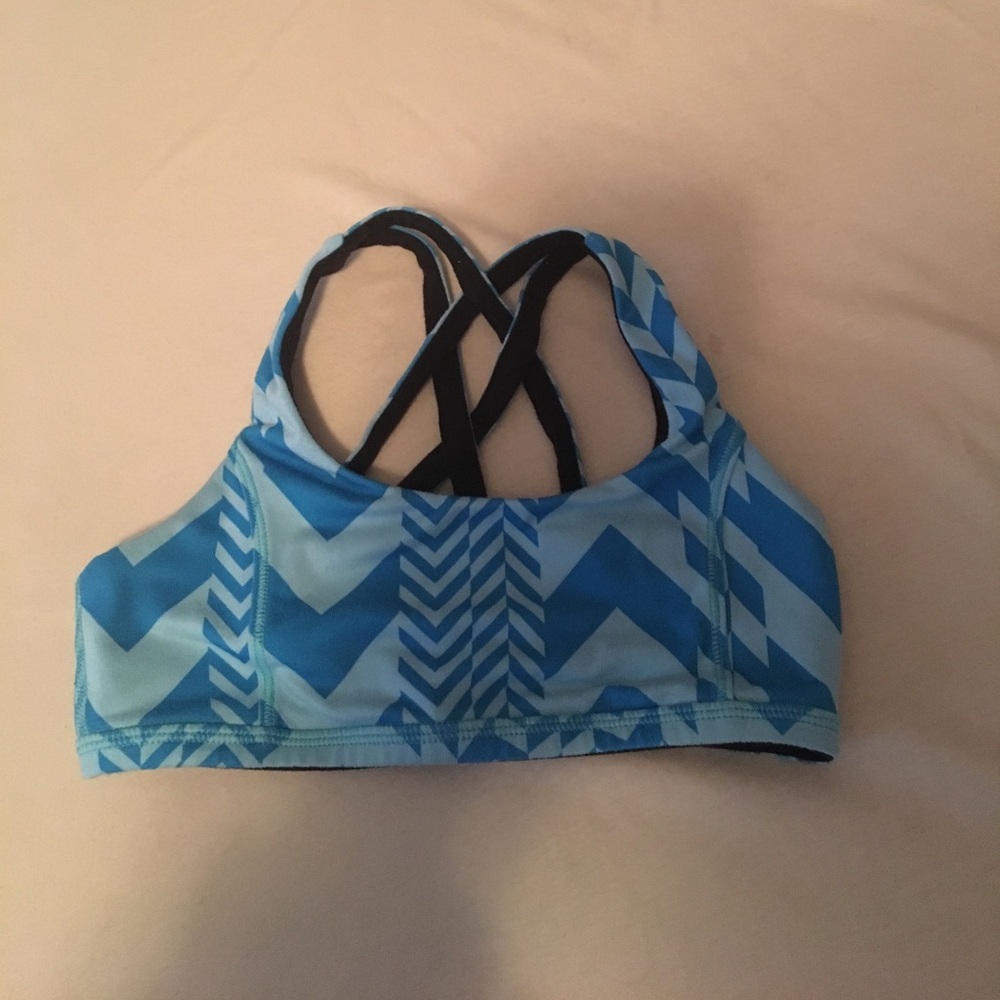 Ivivva reversible blue sports bra