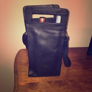 Armani Exchange Leather Wine Carrier