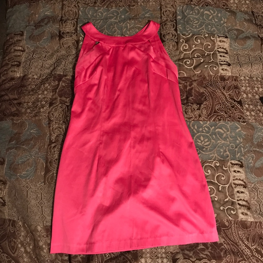 Pink dress. Alyn Paige