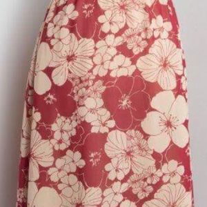 NWT LuLaRoe Lola brick / Cream layered skirt