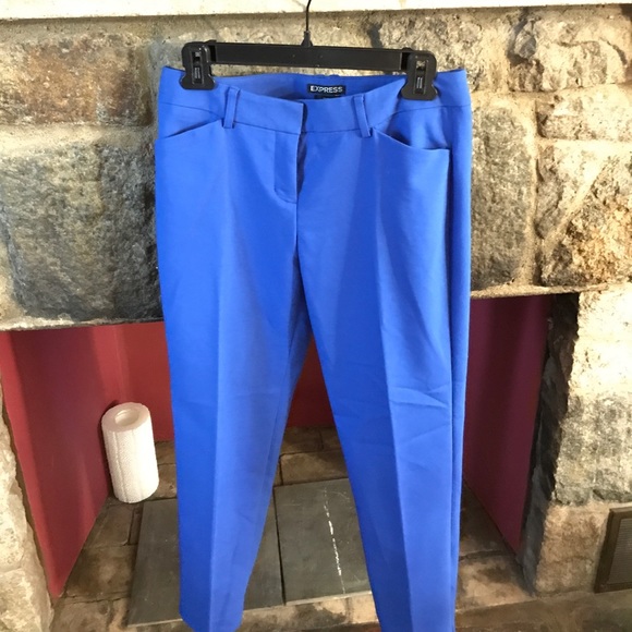 EXPRESS royal blue editor capris - Picture 2 of 3