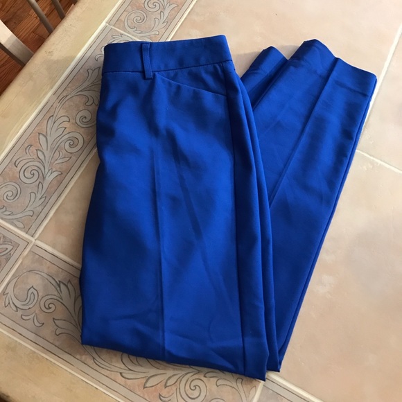 EXPRESS royal blue editor capris - Picture 1 of 3