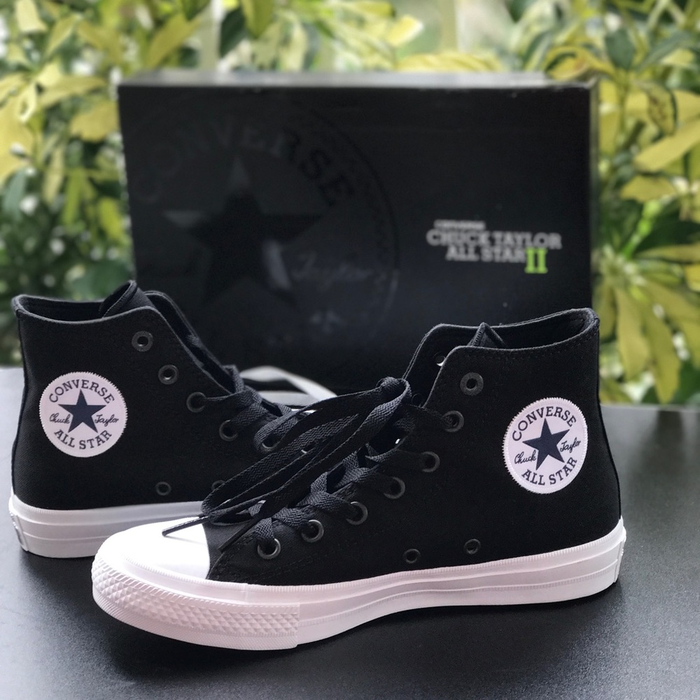 Converse Chuck Taylor 2 HI Black White W AUTHENTIC - Picture 3 of 8