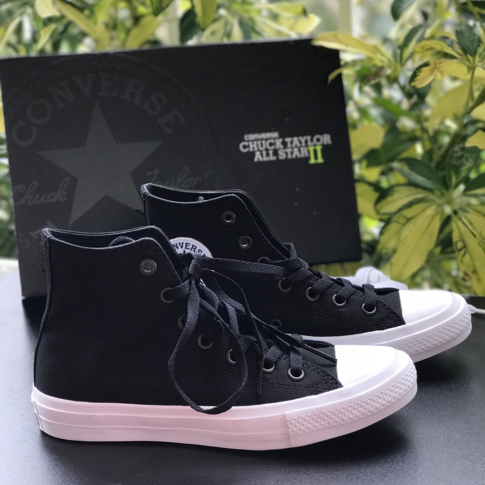 Converse Chuck Taylor 2 HI Black White W AUTHENTIC - Picture 5 of 8