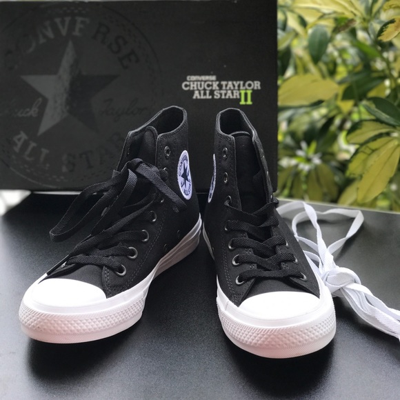 Converse Chuck Taylor 2 HI Black White W AUTHENTIC - Picture 4 of 8