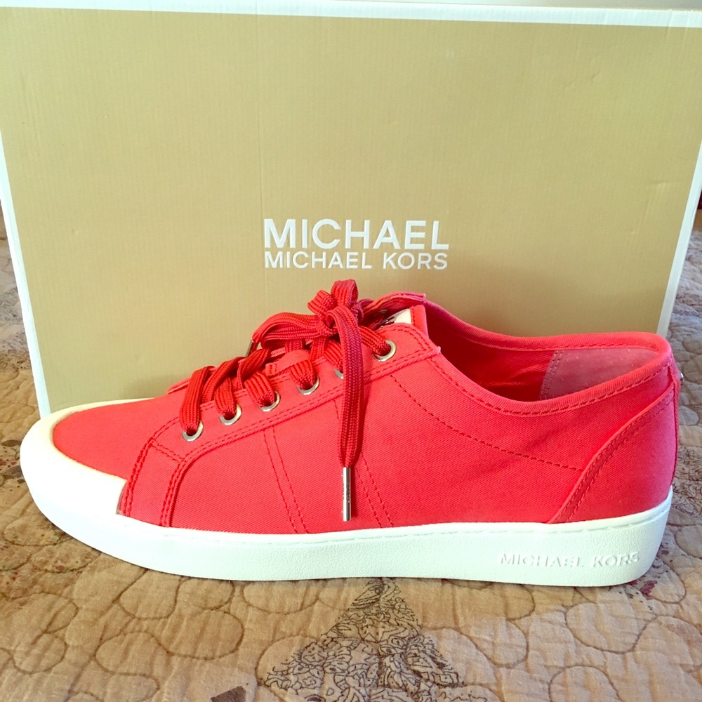 Michael Kors, Harlen Sneaker, Coral Reef, 9.5, NIB