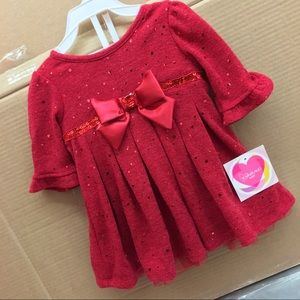 NWT Youngland Baby Red Holiday Dress