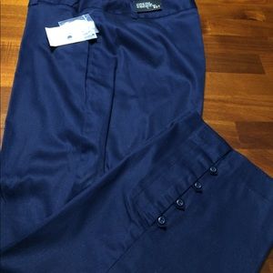 R•Q•T ankle pants size 12 navy stretch