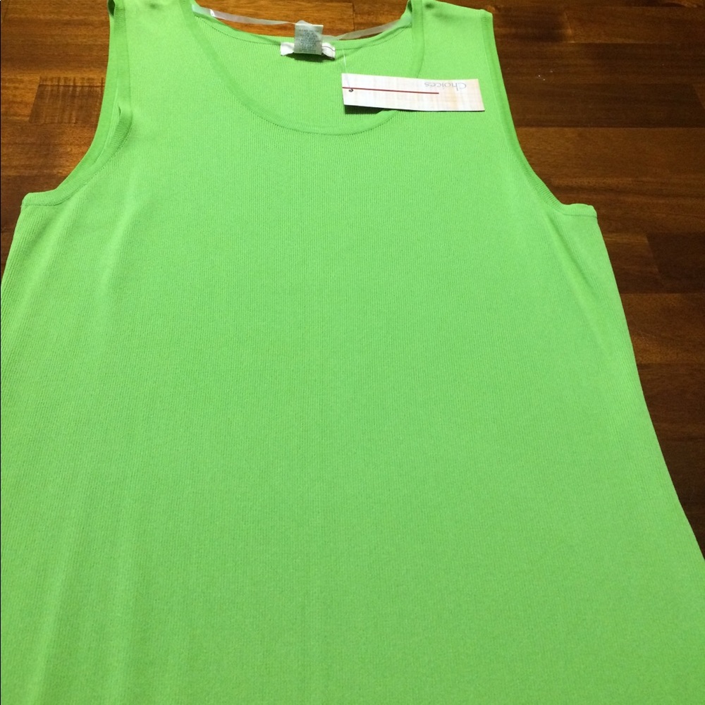 New Choices sleeveless top size medium margarita.