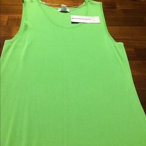 New Choices sleeveless top size medium margarita.