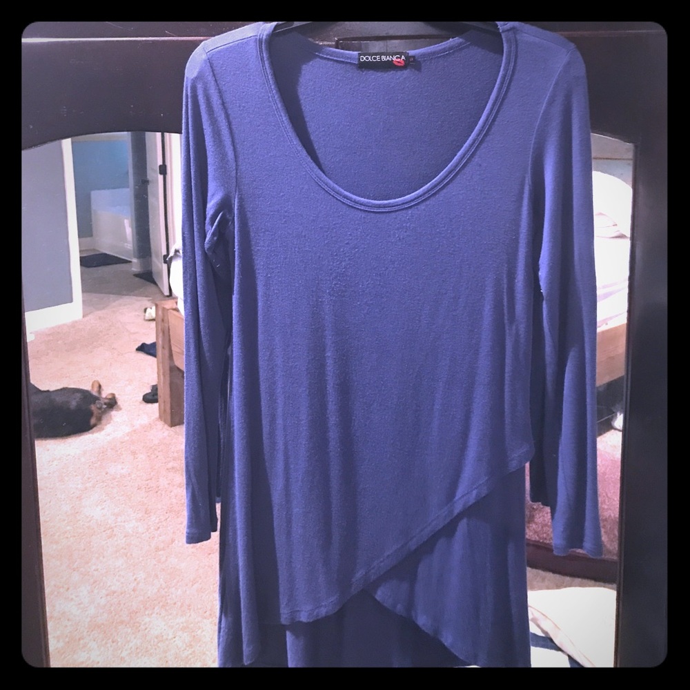 Dolce Bianca Tulip Hem Tunic Size S