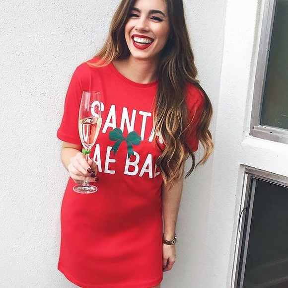 asos santa dress