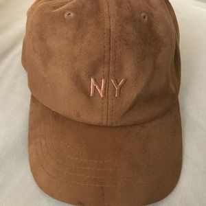 Brown NY hat