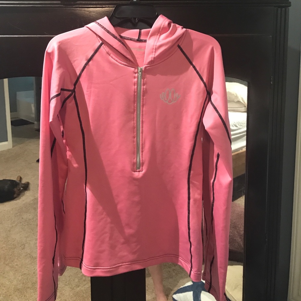 Size small pink Swirlgear workout hoodie