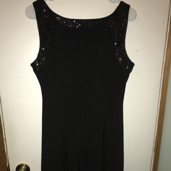 Chaps large black dress with sequin accent - Picture 5 of 5