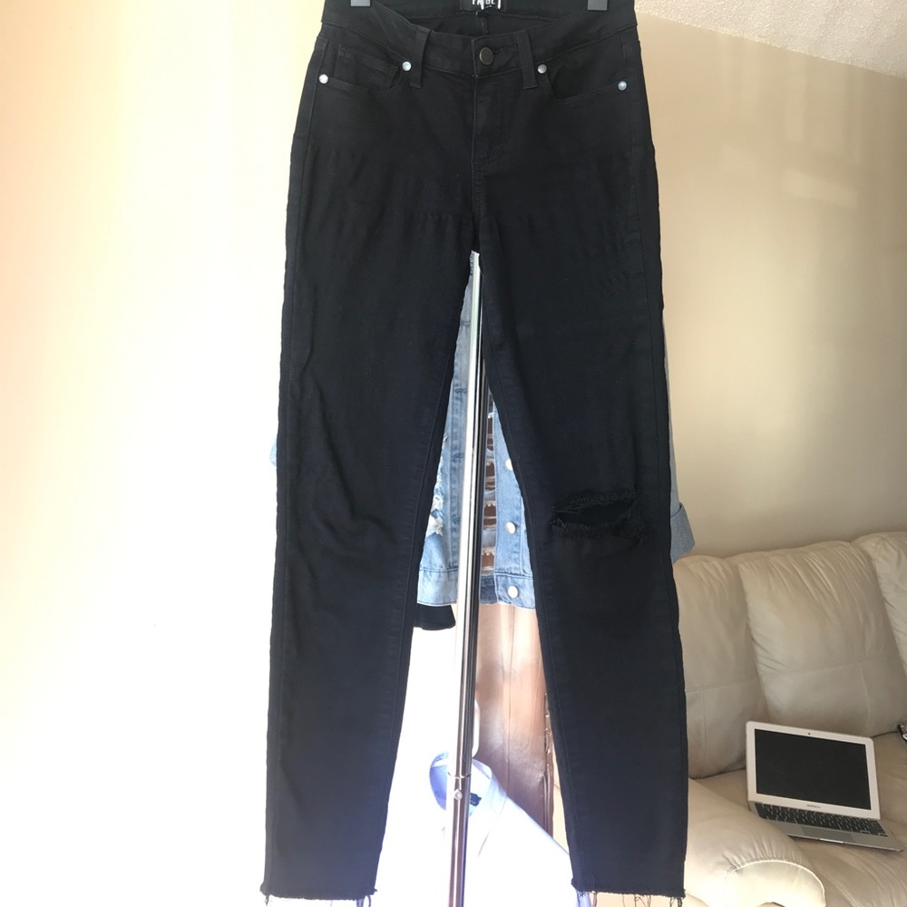Stretchy Black Paige Jeans