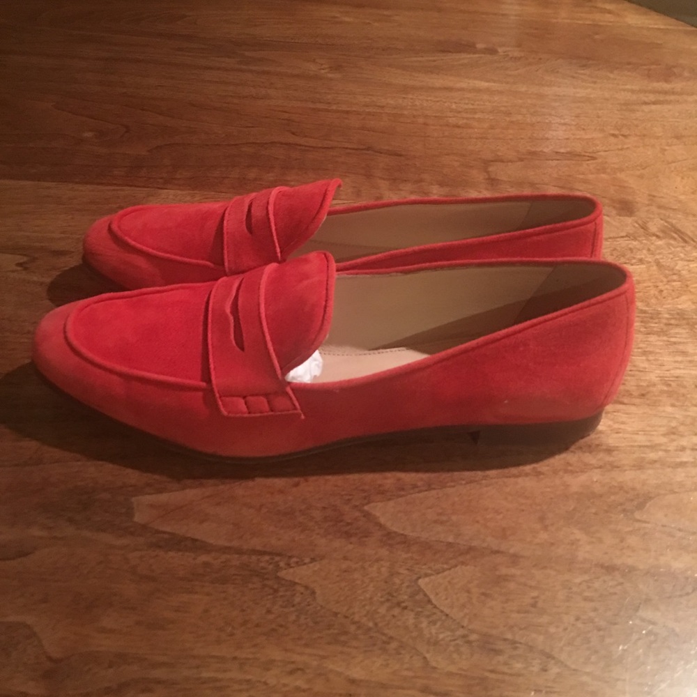 J Crew suede loafers