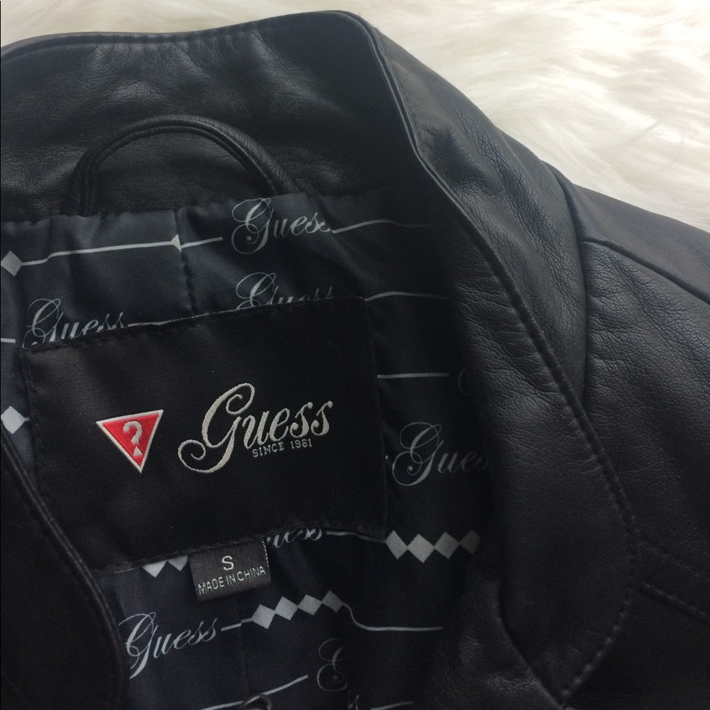 Guess Leather Jacket - image 2