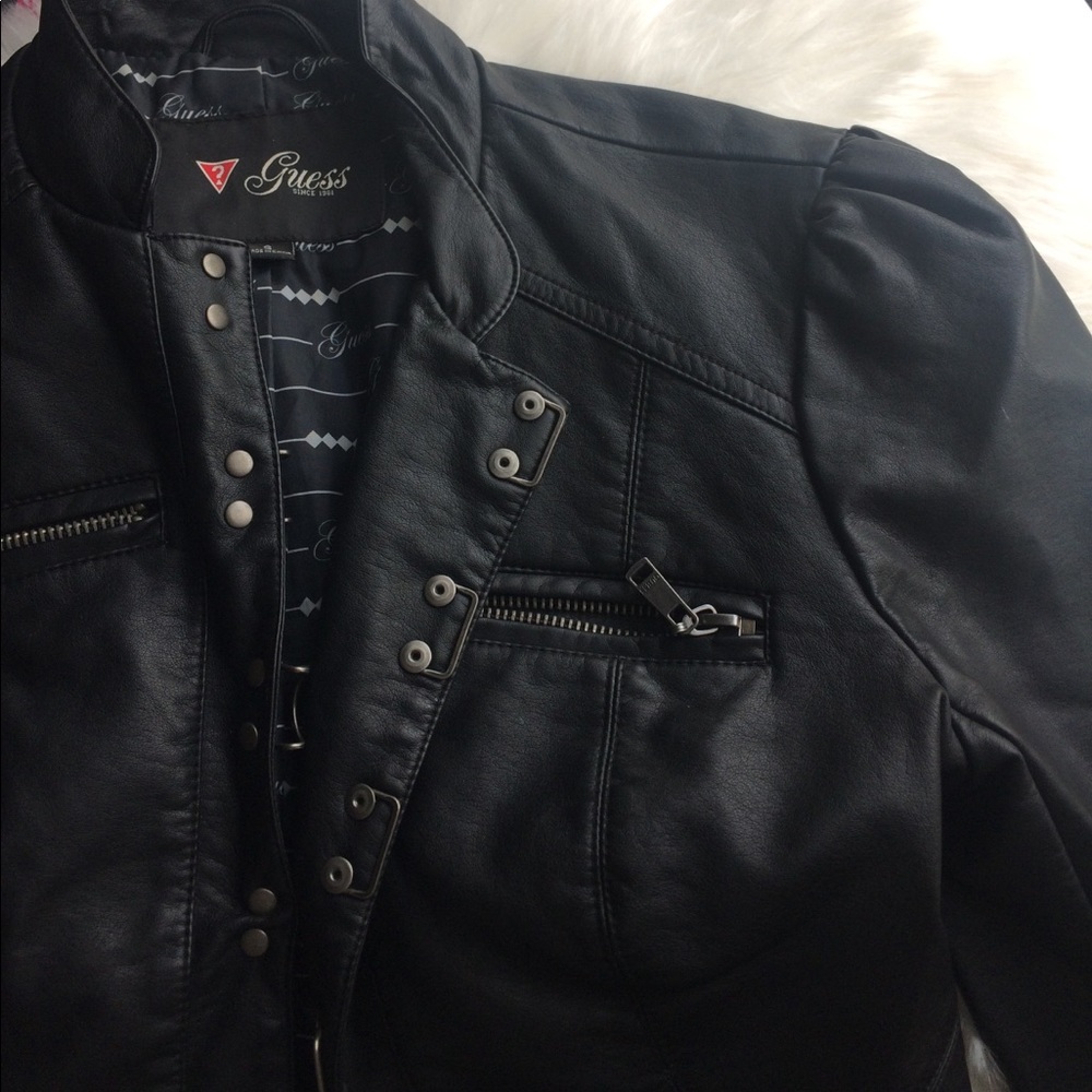 Guess Leather Jacket - image 3
