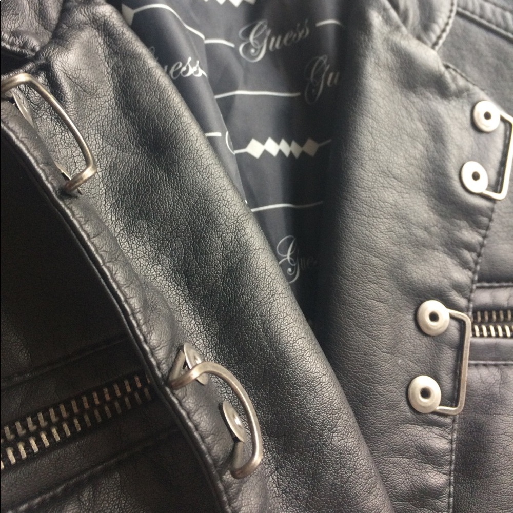 Guess Leather Jacket - image 4