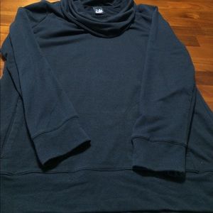 GVS Cowl neck black sweatshirt size Medium