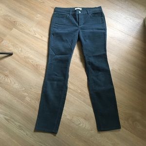 LOFT grey/blue skinny corduroys. 6P.  New w/o tags