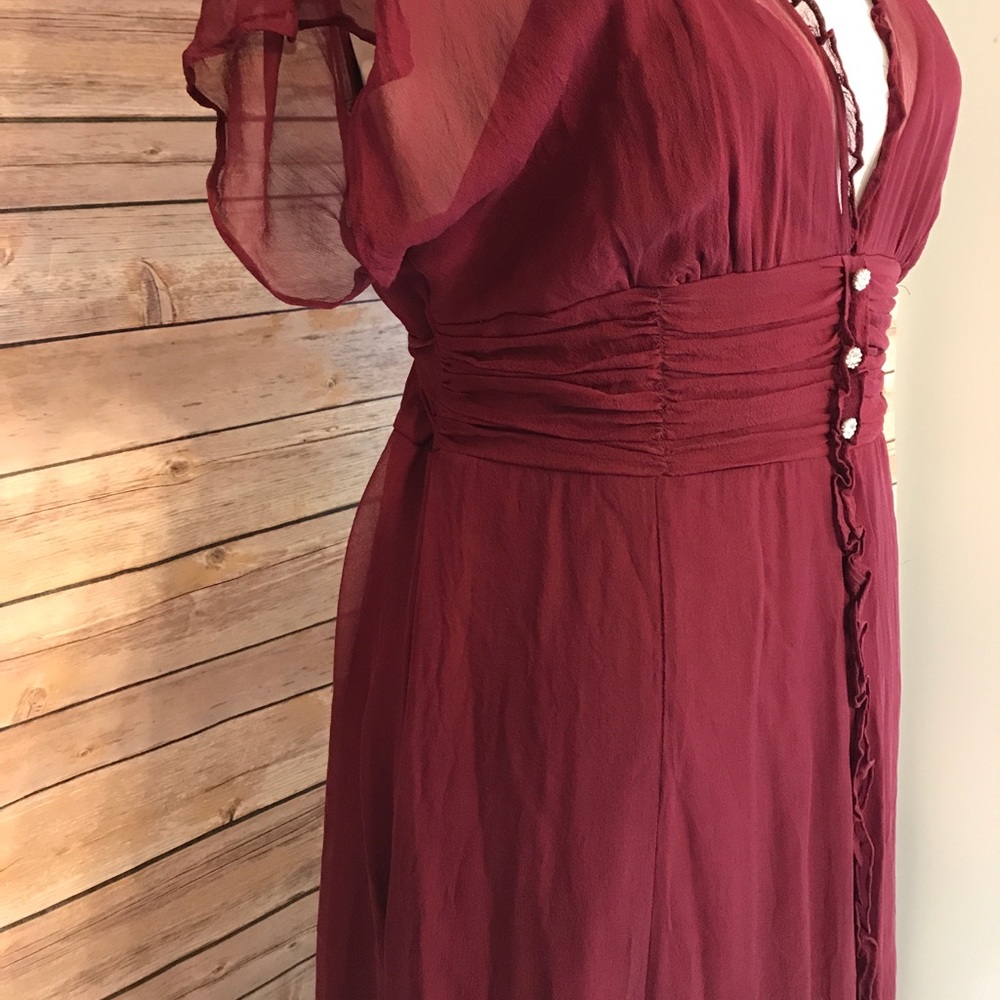 Jonathan Martin wine colored dress. - Picture 3 of 4