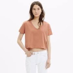 (2) Madewell crop Tees
