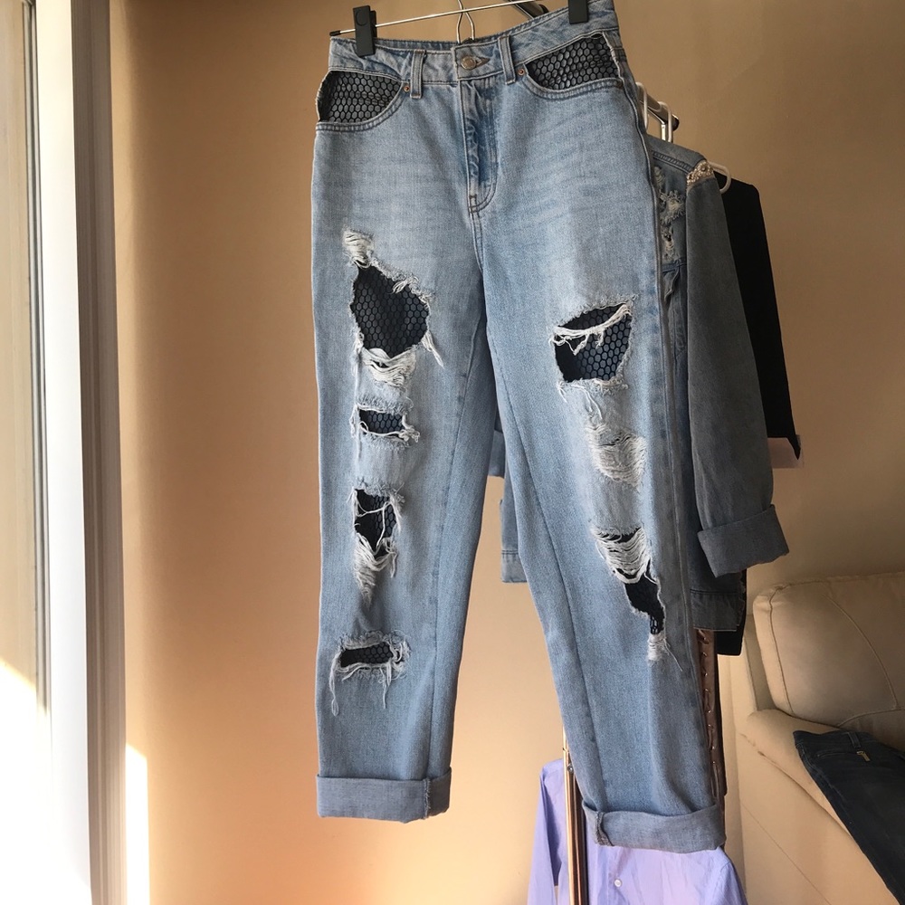 Topshop Distressed Jeans
